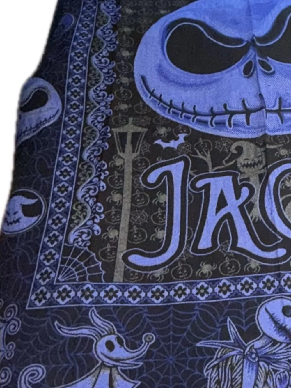 Super Cool Jack Skellington Nightmare Before Christmas Throw Blanket Full Size